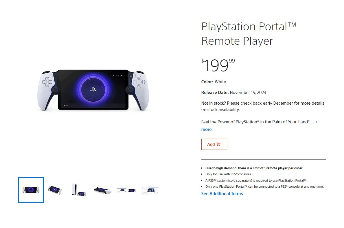 Playstation Portal: PlayStation Portal launch details are out