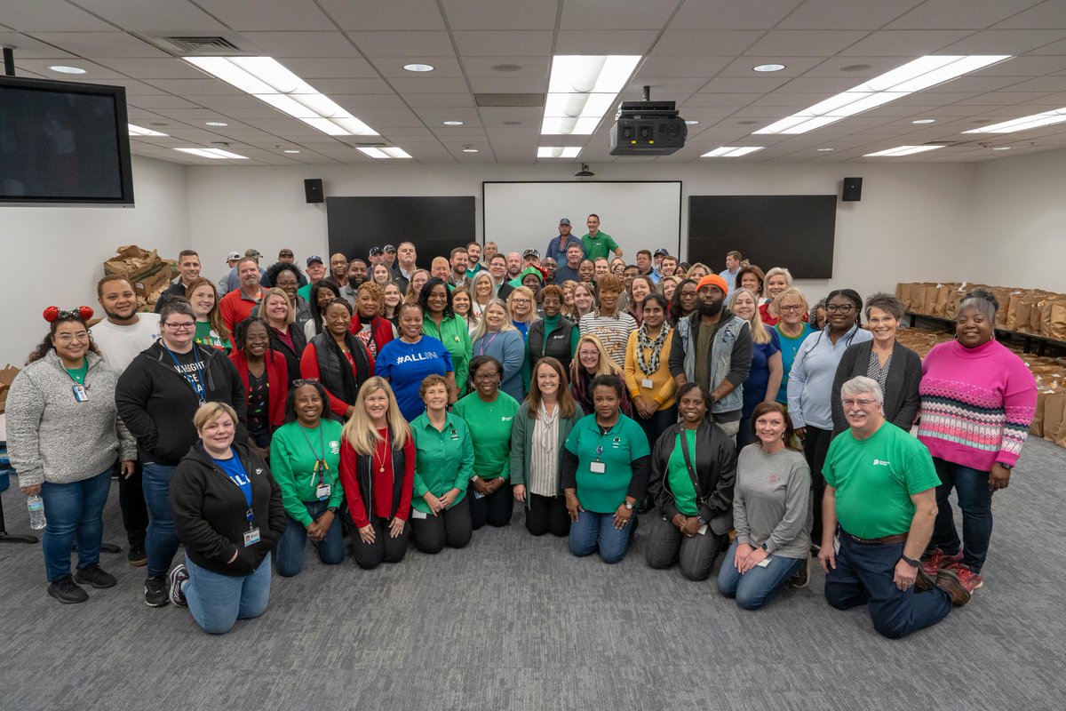 Employee volunteers worked hard to spread holiday cheer through the annual Good Neighbor Fund Christmas Project, benefitting families across the Carolinas. Toys were wrapped with care & 1,000+ food baskets were packed with goods for a holiday feast. 🎁 bit.ly/48b7k2w