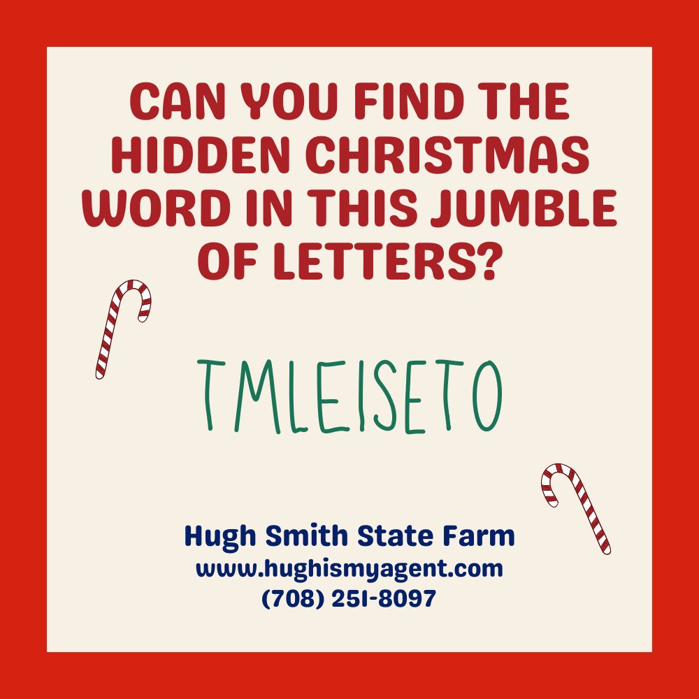 Ready for a little holiday wordplay? Solve our jumble to reveal a word that's key to the festive spirit. Let's see who gets it right first! #HolidayGameTime #WordUnscramble