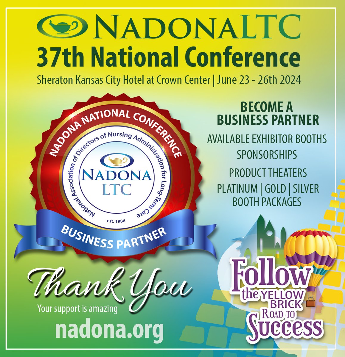 EXHIBITOR PACKAGES AVAILABLE 🤩  Join us at the 2024 NADONA LTC 37th National Conference, Sheraton Kansas City Hotel at Crown Center, June 23rd - 26th 2024!  

BOOTH AND PURCHASE A BOOTH PACKAGE, SPONSORSHIP OPPORTUNITIES tinyurl.com/2024NADONARegi…