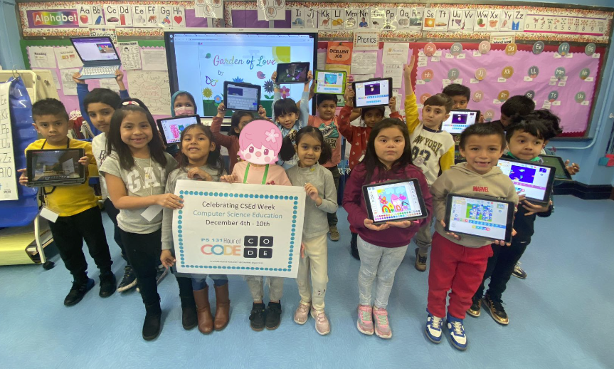 ps131K15's tweet photo. The Computer Science fun is still going on. Our lower grade students joined the CS frenzy and completed their Hour of Code!!! #CSEdWeek2023 #CS4allNYC
@CS4allNYC
@StamatinaH
@NYCDOED15
@KarenWatts729 https://t.co/vwAdpuaiU8