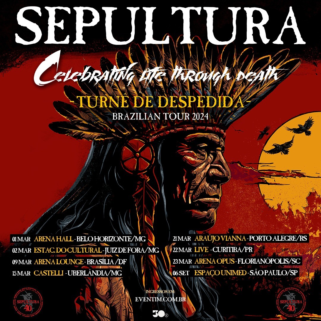 As vendas para a nossa turnê "Celebrating life through death" estão oficialmente abertas.