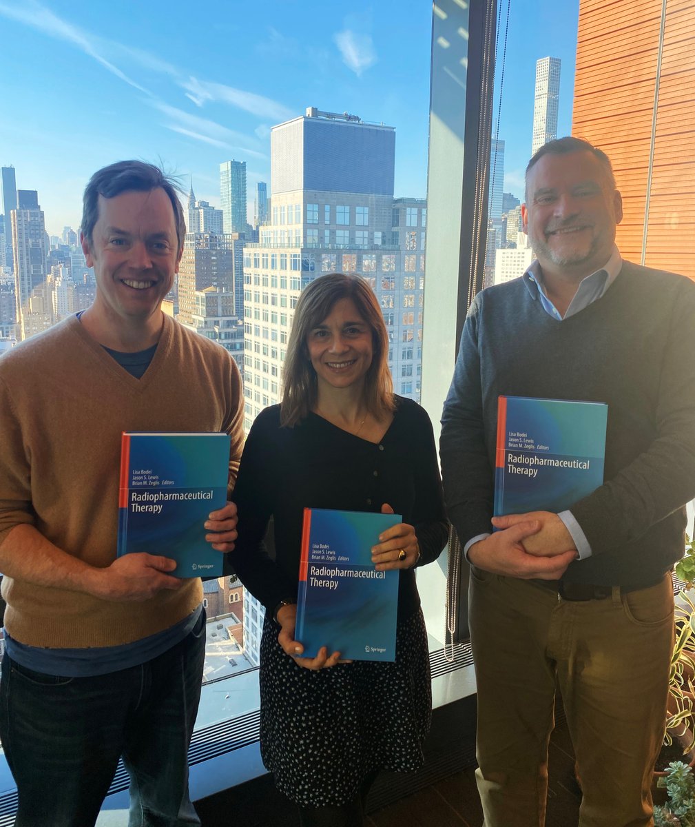 The hard copies of 'Radiopharmaceutical Therapy' have arrived! Managed to get a pic with my Co-Editors…. The book really is the perfect stocking filler @lisabodei @TheZeglisLab