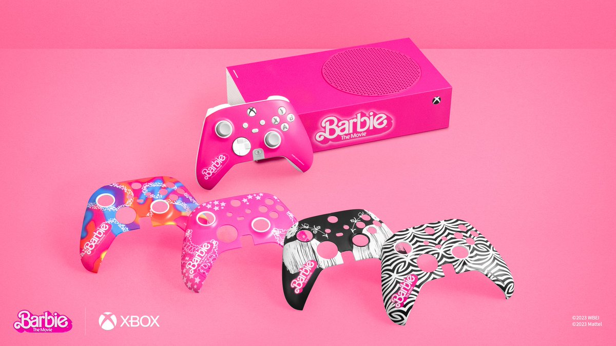 Calling all Barbie fans! 💖 Enter now for a chance to win a custom Barbie Xbox Series S and matching controller faceplates Follow @MicrosoftStore & RT with #MicrosoftStoreUltimateBarbieSweepstakes for a chance to win NoPurchNec. Ages 18+. Ends 12/22/23 Rules:…