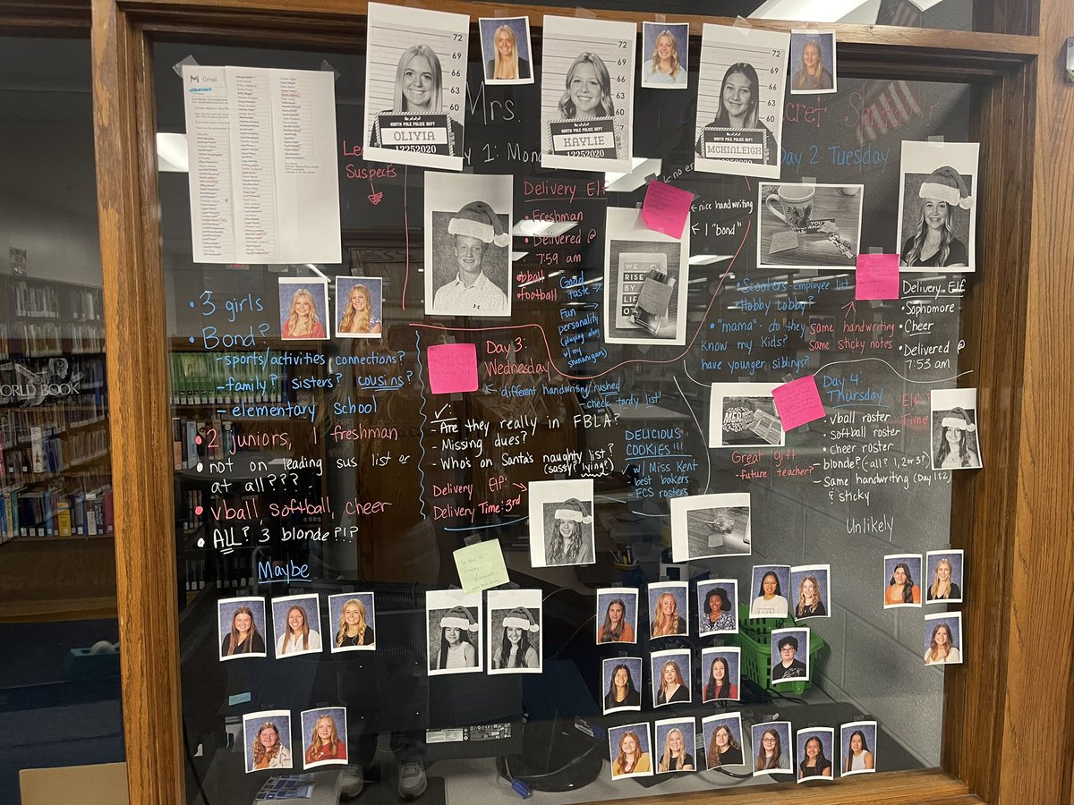 These three Secret Santas kept me on my toes all week!! 🥰😍🧐 NYE resolution #1: watch more crime documentaries! #lakeviewvikes <a href="/lakeview_fbla/">Lakeview FBLA</a>