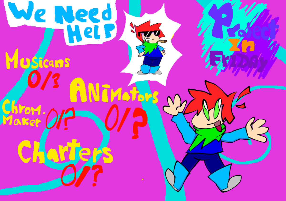 ProjectFNFMOD's tweet image. We need help
Art made by: @Deimoss_Bv 
(+ALT)
#FNF #fridaynightfunkin #helpwanted #fnfmod #OC #originalcharacter #fridaynightfunkinmod 
@FNFNewsEsp @FNFnewsespanis @News_Funkin @FunkiMini @FNFNewsAnnounc1