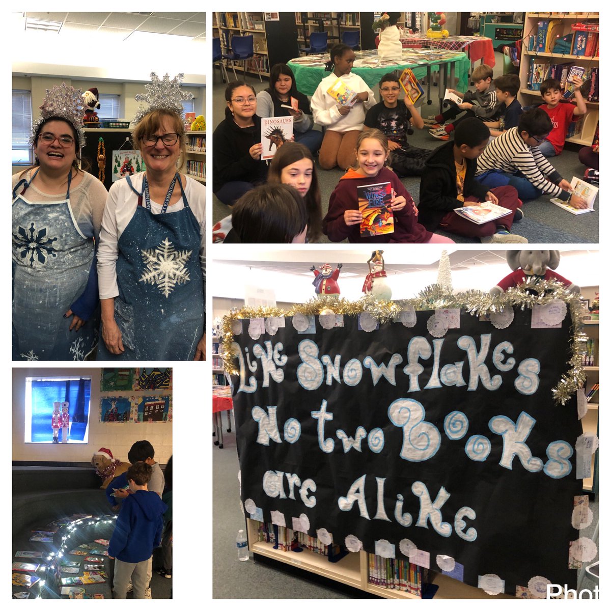 Holiday happenings for @BarcoftEagles.  <a href="/RIFofNOVA/">Reading is Fundamental of Northern Virginia</a> &amp; our PTA raised funds so <a href="/BarcroftLibrary/">Jackie Pippins</a> could purchase top kids’ titles.  Every student chose a book, enjoyed lights, snowflakes, &amp; music.  <a href="/APSVirginia/">Arlington Public Schools</a> <a href="/APSLibrarians/">APS Library Services</a> <a href="/BiBaChat/">Bilingual Barcroft</a> @GabyRivasAPS <a href="/CornacchioReads/">Amanda Cornacchio</a> <a href="/CateCoburn/">Cate Coburn</a>