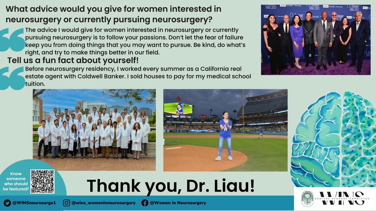 We can't think of a better person to close out our 2023 WINS Woman of the Month features than Dr. Linda Liau! 

Dr. Liau is #MD, #PhD, #MBA, #DepartmentChair, &amp; Executive Medical Director of <a href="/UCLANsgy/">UCLA Health Neurosurgery 🧠</a> 😱👏

#Neurosurgery #WINSxWOM #WomenInNeurosurgery #WomenInSTEM