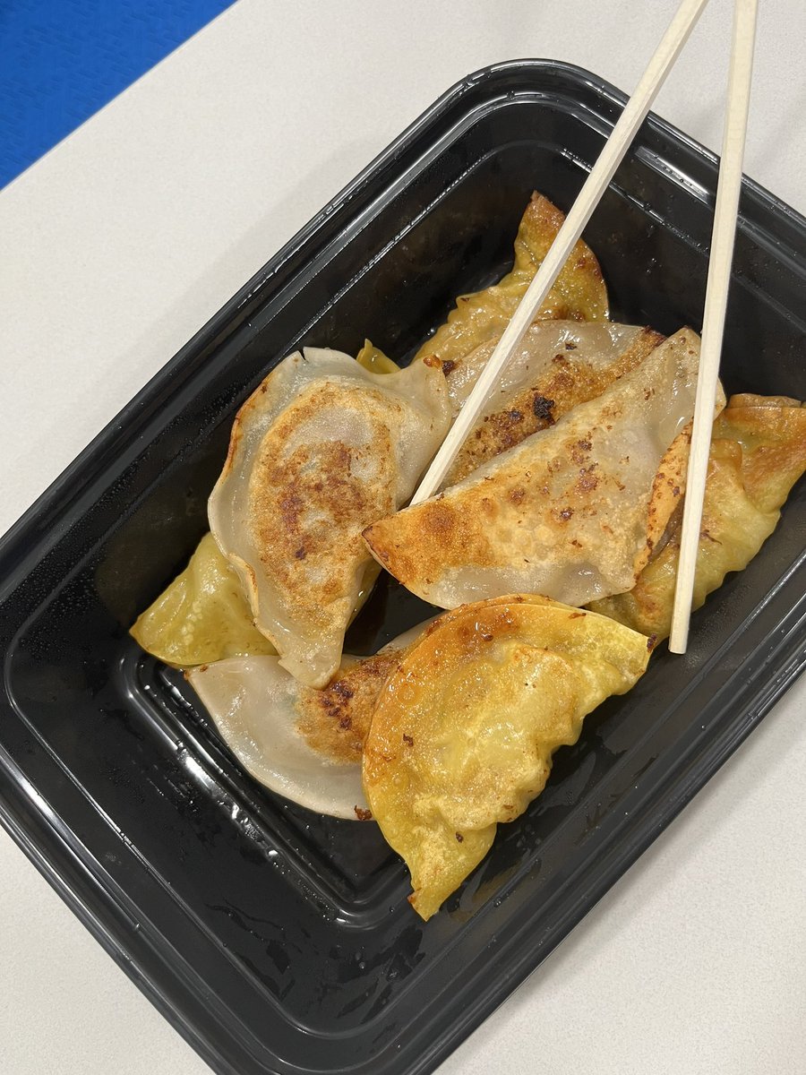 GorrinJM's tweet image. Hands-on learning today in Ms. Chen’s Chinese class as students learned the history of dumplings and then got to make their own!