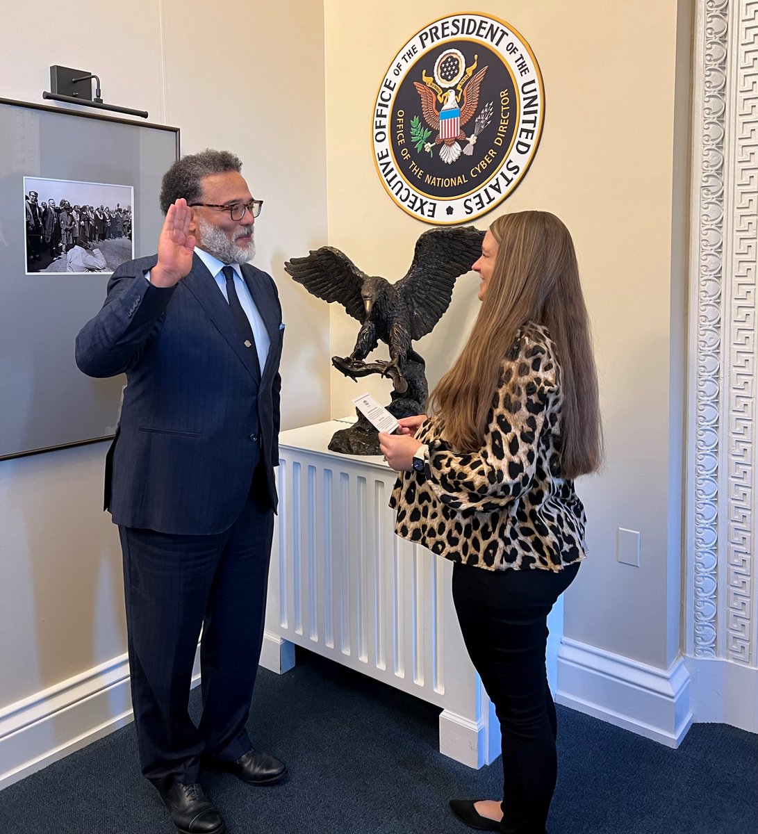 Mr. Harry Coker, Jr. was sworn in as our second National Cyber Director this afternoon. He's excited to get to work!