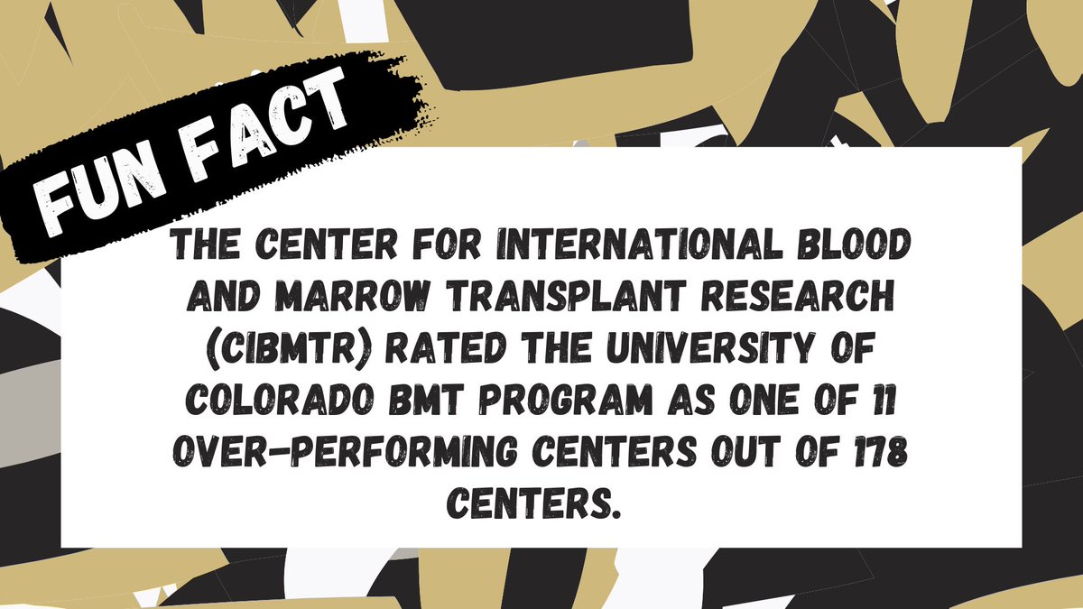 Big shoutout to Jonathan Gutman, MD, who oversees the CU BMT Program! #CUAnschutz #CUDeptMedicine #CUCancer #UCHealth