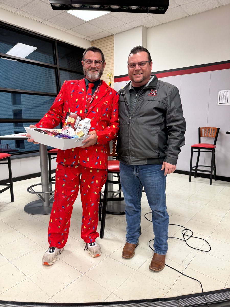 Marcus_HS's tweet photo. Congratulations to Marcus High School's Teacher of the Year, Mr. Casey McCluskey, and Support Staff of the year, Ms. Christy Bailey! https://t.co/8jPnJs2pve