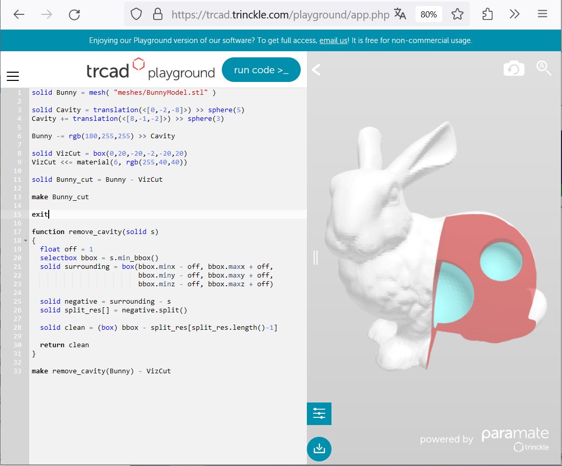 paramate3D's tweet image. Easy #fix for annoying bug in 3D model: Abracadabra - cavities be gone!🪄
Sometimes we want cavities, but often enough, especially for powder-based #3dprinting they are just annoying - we want to get rid of them. A few lines of #trCAD #code do the trick. Isn’t this like magic?🧙‍♀️
