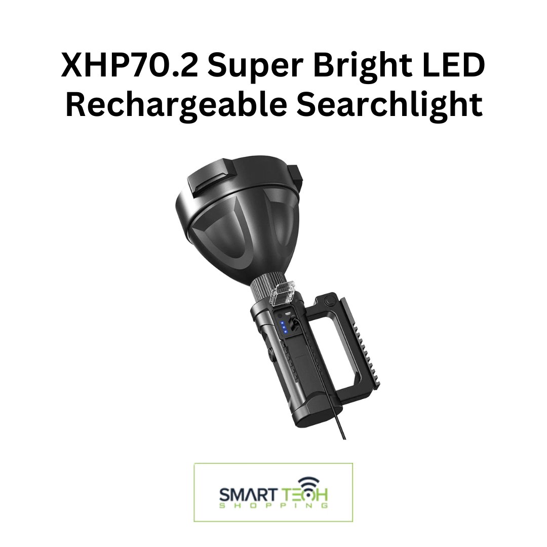 Smarttechshoppe's tweet image. XHP70.2 Super Bright LED Rechargeable Searchlight: Powerful Handheld Flashlight for Spotlight and Floodlight

#LEDSearchlight #RechargeableFlashlight #SuperBright #HandheldTorch #TechGear #SmartTechShopping 

Shop now: smarttechshopping.com/collections/ho…