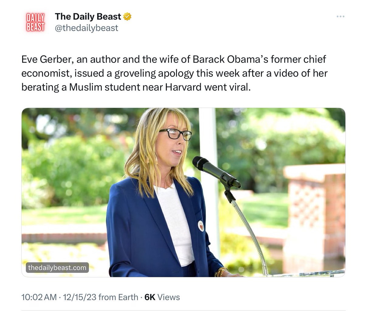 Several publications have misidentified this woman as Eve Gerber. This woman’s name is Eve Somer and she had nothing to do with the incident involving anti-Palestinian racism. Tweeting this as many editors and reporters follow me. This woman has been inundated with harsh…