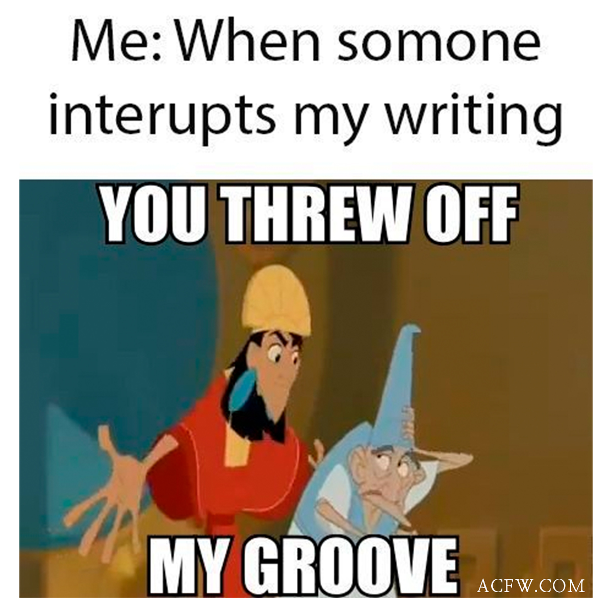 Don't let the weekend throw off your writing groove! Keep at it! #writingmeme #writingfunny #writingcommunity