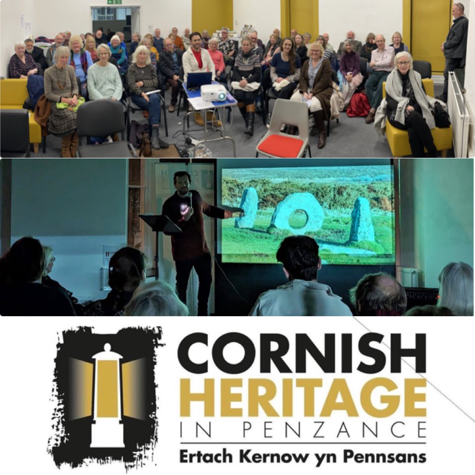 This week, I had the honour of giving an illustrated talk on ‘Ancient Penwith’ to Cornish Heritage in Penzance. Huge thanks to everyone who came along and special thanks to the gentleman who came to our rescue when the venue’s projector refused to work! #ancientpenwith #kernow