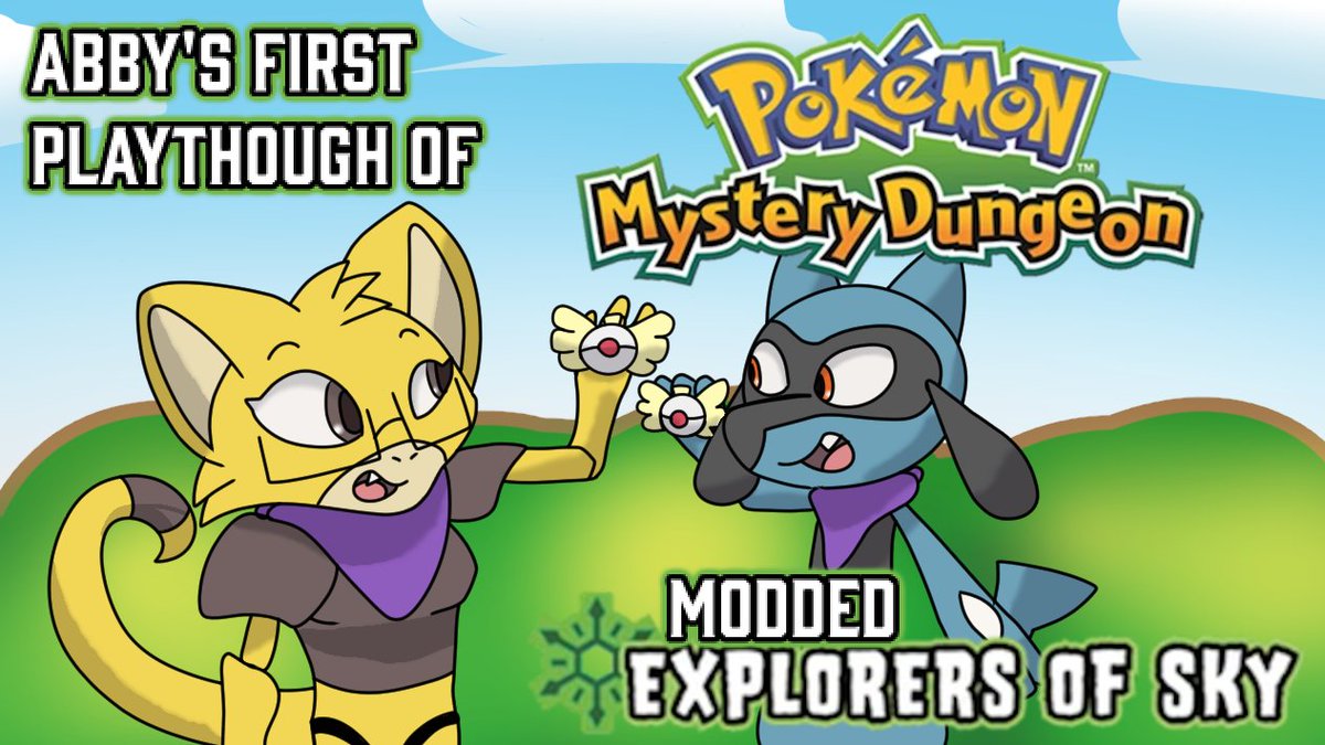 ITS HAPPENING. I have never played PMD:Sky and never finished a PMD game IN GENERAL. SUNDAY 2 PM ET. twitch.tv/abra (also follow me on any other platform I dont wanna tweet)