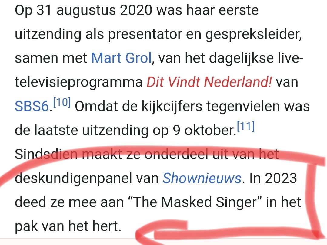 Volgens Wikipedia is het hertje Natacha Harlequin.... 🫣 #TheMaskedSinger