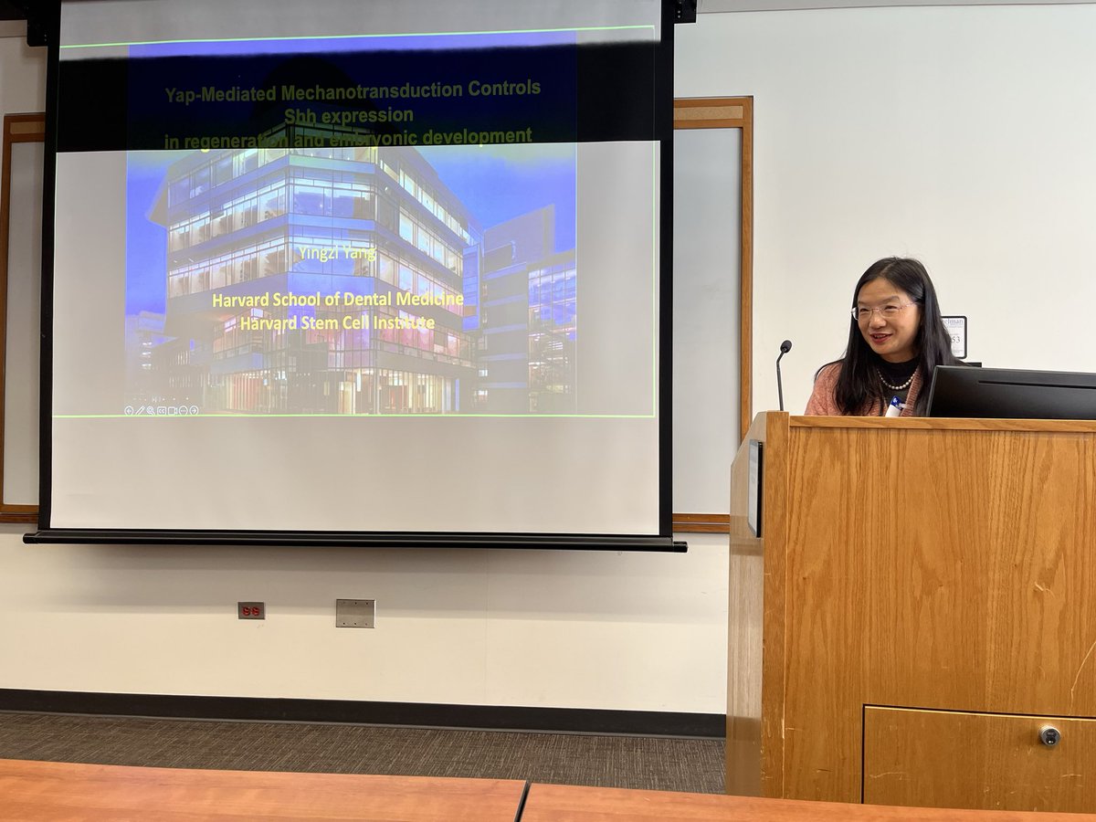 Joel Boerckel (@jboerckel) on Twitter photo Such a delightful and stimulating <a href="/IRM_UPenn/">Institute for Regenerative Medicine</a> visit from Yingzi <a href="/YYanglab/">Prof. Yingzi Yang</a>.
Thanks for the beautiful talk and many new ideas, Yingzi! Such a delightful and stimulating <a href="/IRM_UPenn/">Institute for Regenerative Medicine</a> visit from Yingzi <a href="/YYanglab/">Prof. Yingzi Yang</a>.
Thanks for the beautiful talk and many new ideas, Yingzi!