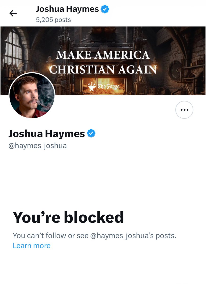 you don’t do this @haymes_joshua even though you said you do. I can tell b/c blocking me 2 seconds later is a tell