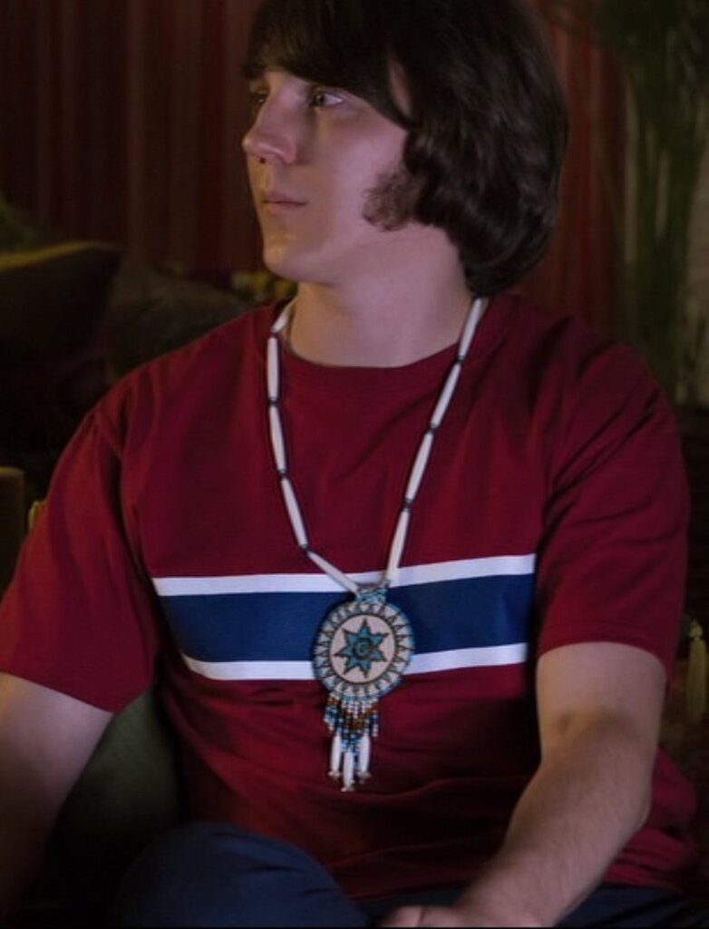 Paul Dano in Love & Mercy, wearing the outfit Brian was wearing during the 'cornucopia' Vega-tables recording session in 1966.