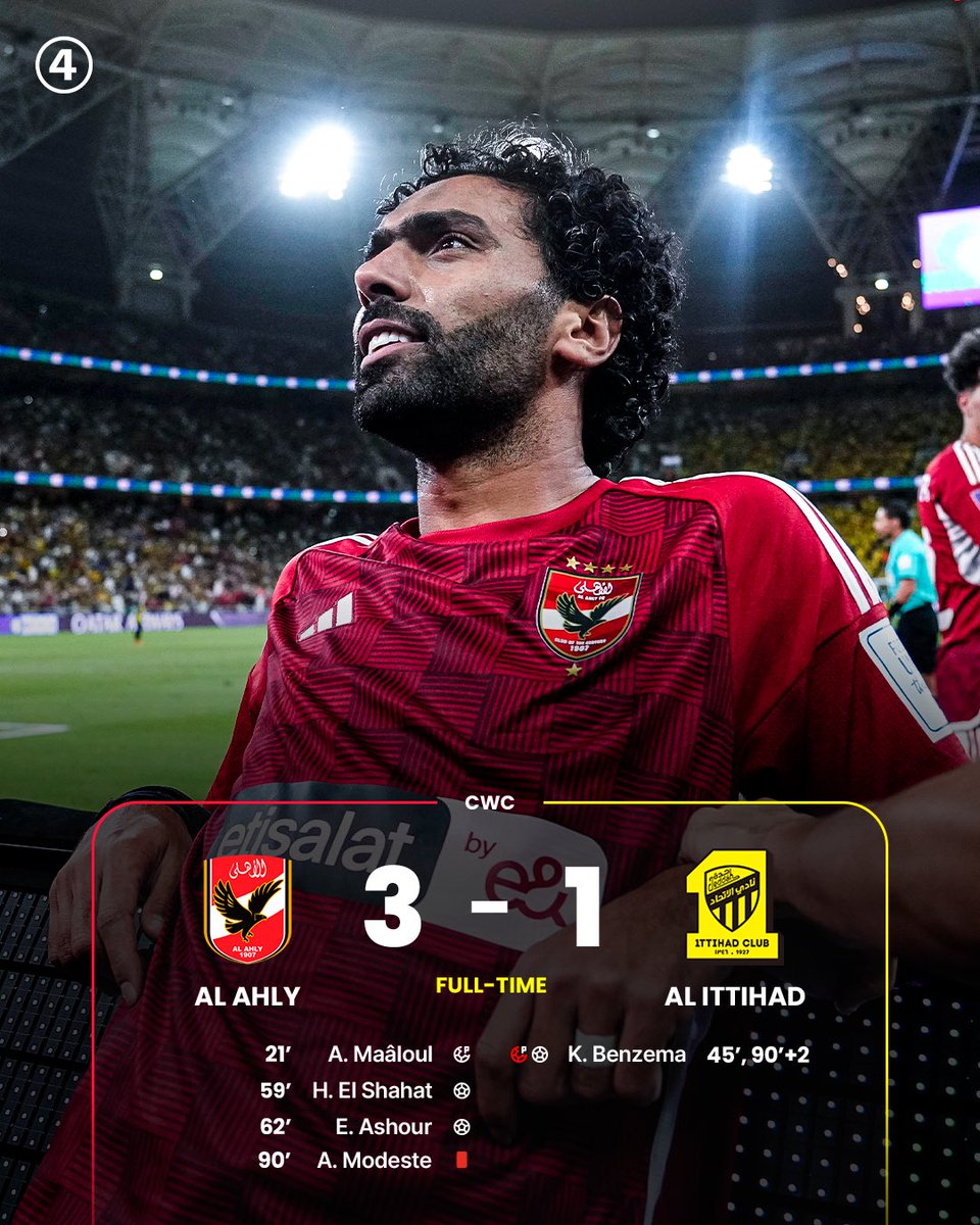 Al Ahly 🇪🇬 𝐂𝐑𝐔𝐈𝐒𝐈𝐍𝐆 to a Club World Cup semi-final with Fluminense 🚨