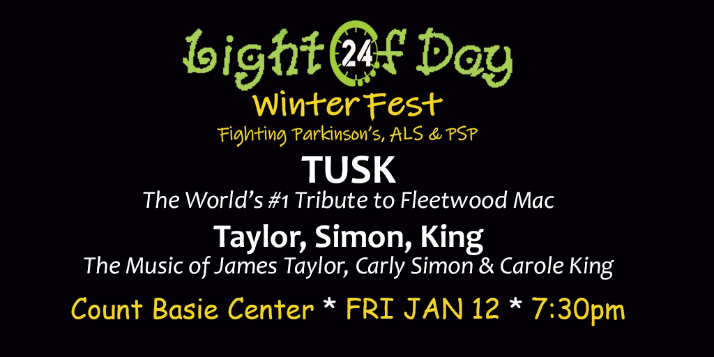 Light of Day (@lod_foundation) on Twitter photo Tickets on sale now for TUSK "The World's #1 #FleetwoodMacTributeBand" and Taylor, Simon, King, celebrating the music of James Taylor, Carly Simon, and Carol King.
Fri, Jan. 12, Count Basie Center for the Arts <a href="/basiecenter/">Count Basie Center for the Arts | #theBASIE</a>
Doors: 6:30 Show: 7:30
ticketmaster.com/event/1D005F61…
#LOD24 Tickets on sale now for TUSK "The World's #1 #FleetwoodMacTributeBand" and Taylor, Simon, King, celebrating the music of James Taylor, Carly Simon, and Carol King.
Fri, Jan. 12, Count Basie Center for the Arts <a href="/basiecenter/">Count Basie Center for the Arts | #theBASIE</a>
Doors: 6:30 Show: 7:30
ticketmaster.com/event/1D005F61…
#LOD24