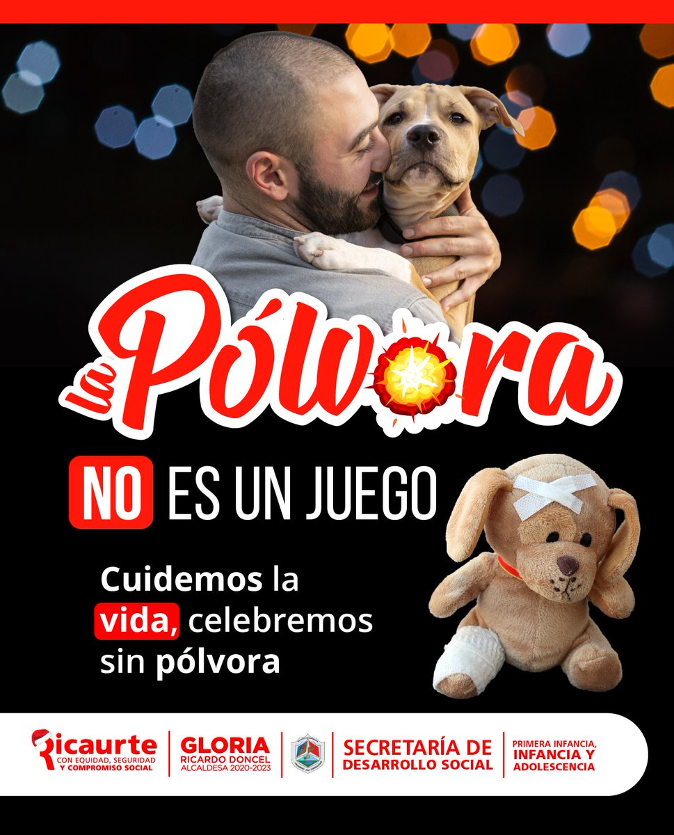 AlcaldiadeRica1's tweet photo. LA #PÓLOVORA #NO ES UN #JUEGO 📷📷📷

Cuidemos la vida, celebremos sin pólvora.

#Ricaurte con Equidad, Seguridad y Compromiso Social https://t.co/dwxGSszwMC