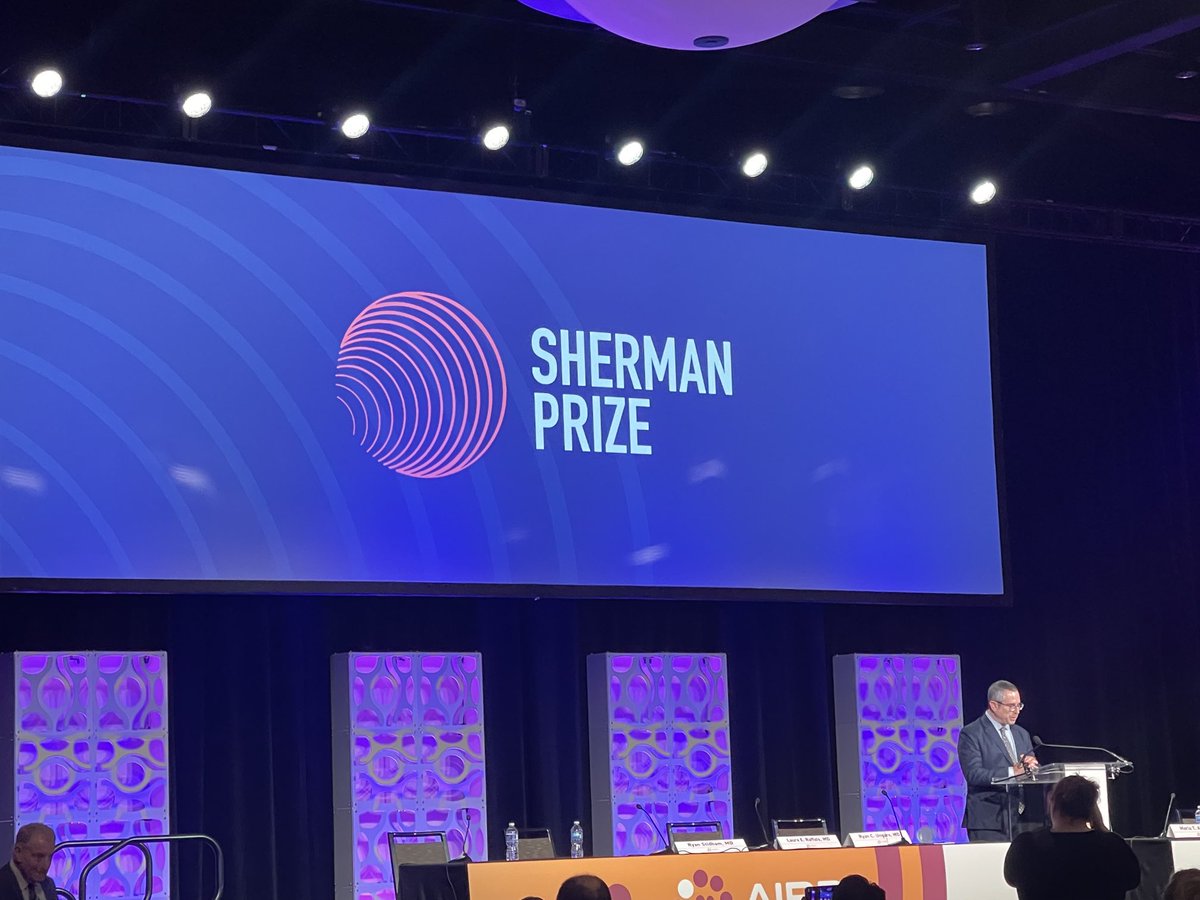Congratulations Dr ⁦@DrCoreySiegel⁩! Amongst many things you have made communication with patients much easier! Well deserved #shermanprizewinner ⁦@IBDConference⁩ #AIBD2023