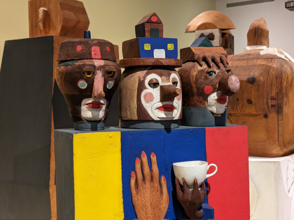 A day at the museum, being awed by the work of Marisol...