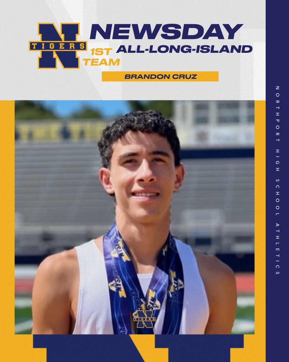 NPTTigerSports's tweet image. Congrats to Brandon Cruz on being selected to the Newsday 1st Team All-Long Island Cross Country Team.