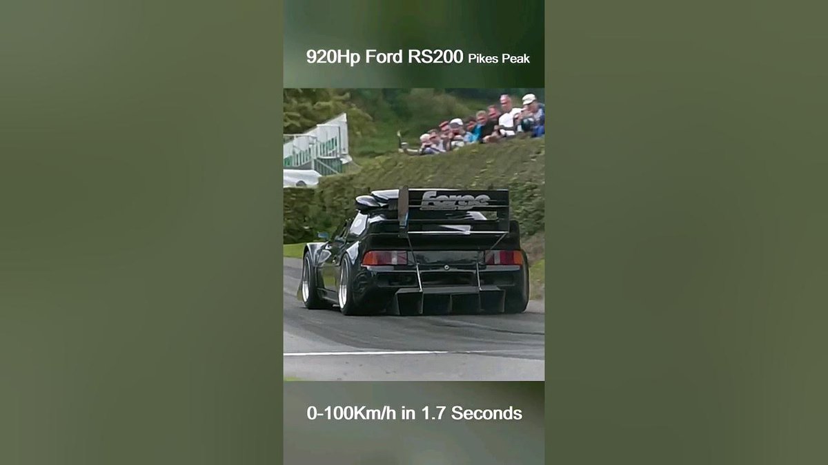 Dramatic Run 920Hp Ford RS200 Pikes Peak #hillclimbmonster dlvr.it/T0BpVd