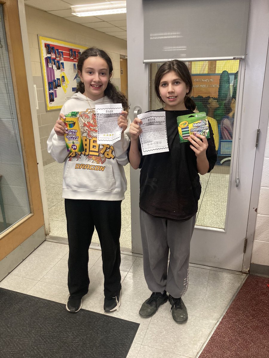 TDSB_Greenholme's tweet image. This week&apos;s winners for #MathProblemOfTheWeek and the Just Read It book recommendation initative! 

Join us in congratulating our students for regularly engaging in math and literacy.

@MrOmar416 @Alisongsv