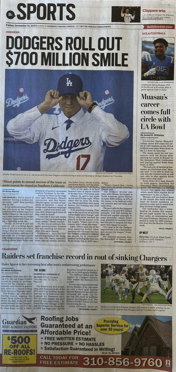 ドジャース #大谷翔平 選手⚾️ 7000万人が視聴した入団会見から一夜