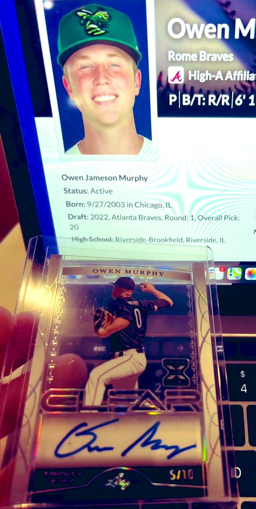 SkeeYeeCards's tweet photo. #newmail 😤💨🫡 @JCsportscards 

2022 @Braves 1st Rounder— Pick 20 💪🏼
-Owen Jameson Murphy @ojmurphy10 

#SkeeYee https://t.co/kOmtHDsNaa