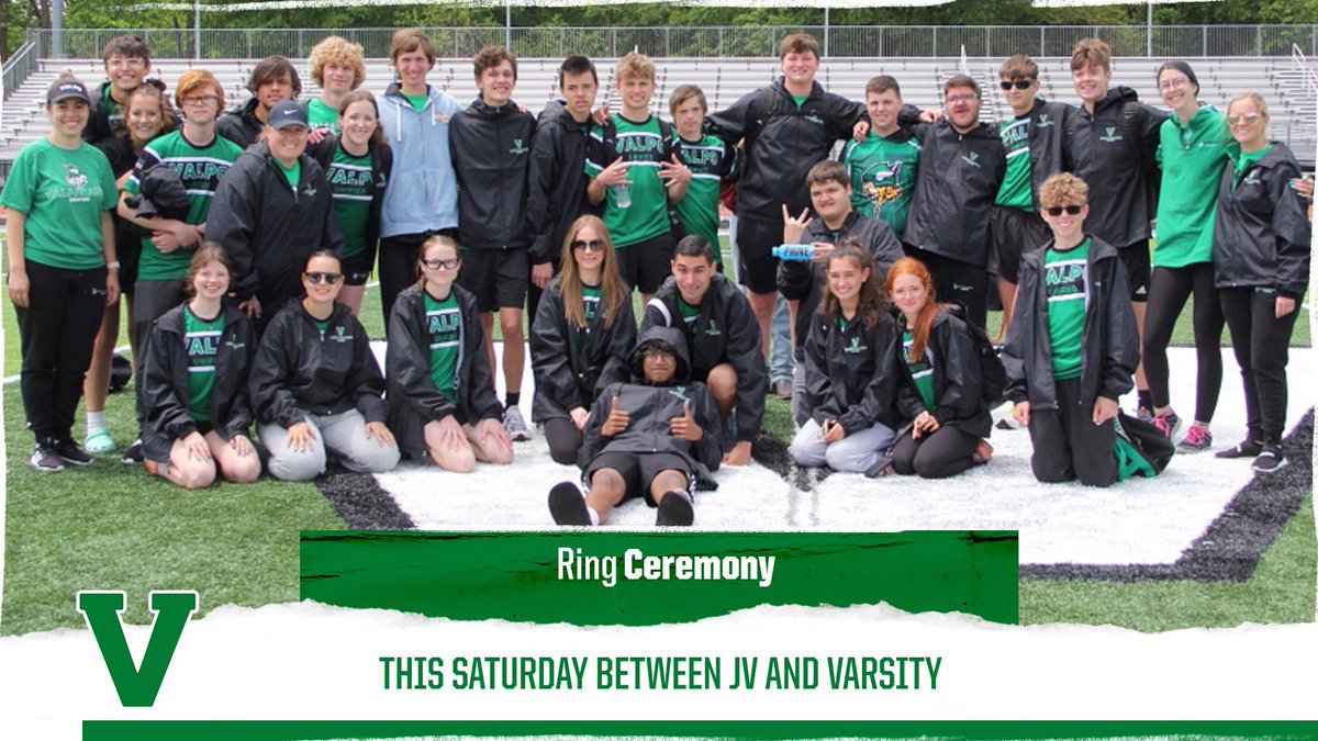 Valpo Unified (@valpounified) on Twitter photo This group will be back together again THIS SATURDAY! We can’t wait!!
State Runner Up rings will be presented between the JV and Varsity games.
JV starts at 5:00p and Varsity starts at 6:30p
<a href="/AthleticsValpo/">Valparaiso Athletics</a> <a href="/ValpoHS411/">Viking Info</a> <a href="/IHSAA1/">IHSAA</a> <a href="/SOIndiana/">Special Olympics Indiana</a> <a href="/UnifiedCoaches/">Unified Coaches Association of Indiana</a> This group will be back together again THIS SATURDAY! We can’t wait!!
State Runner Up rings will be presented between the JV and Varsity games.
JV starts at 5:00p and Varsity starts at 6:30p
<a href="/AthleticsValpo/">Valparaiso Athletics</a> <a href="/ValpoHS411/">Viking Info</a> <a href="/IHSAA1/">IHSAA</a> <a href="/SOIndiana/">Special Olympics Indiana</a> <a href="/UnifiedCoaches/">Unified Coaches Association of Indiana</a>