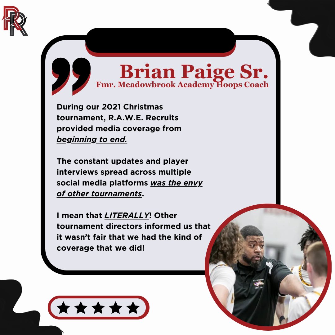 Holiday tournaments will be going around the state for the next few weeks.

The highlight recaps,
the player interviews,
the social media presence…
Let US handle that for you!

<a href="/coachbpaige777/">B C Paige</a> did, and it raised the level of his event two years ago.

If you’re running a