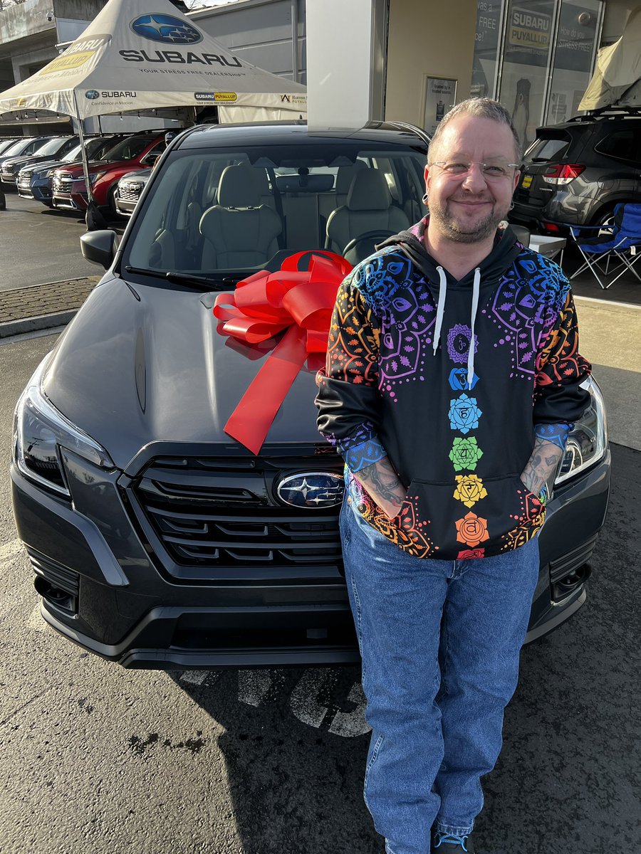 Well due to car issues we had to buy a new car. The hubby picked out his new car, a Subaru forester and we just drove home, seems really nice. Hubby Xmas gift! #disasterunicorn #hubbygift #hubbyxmas