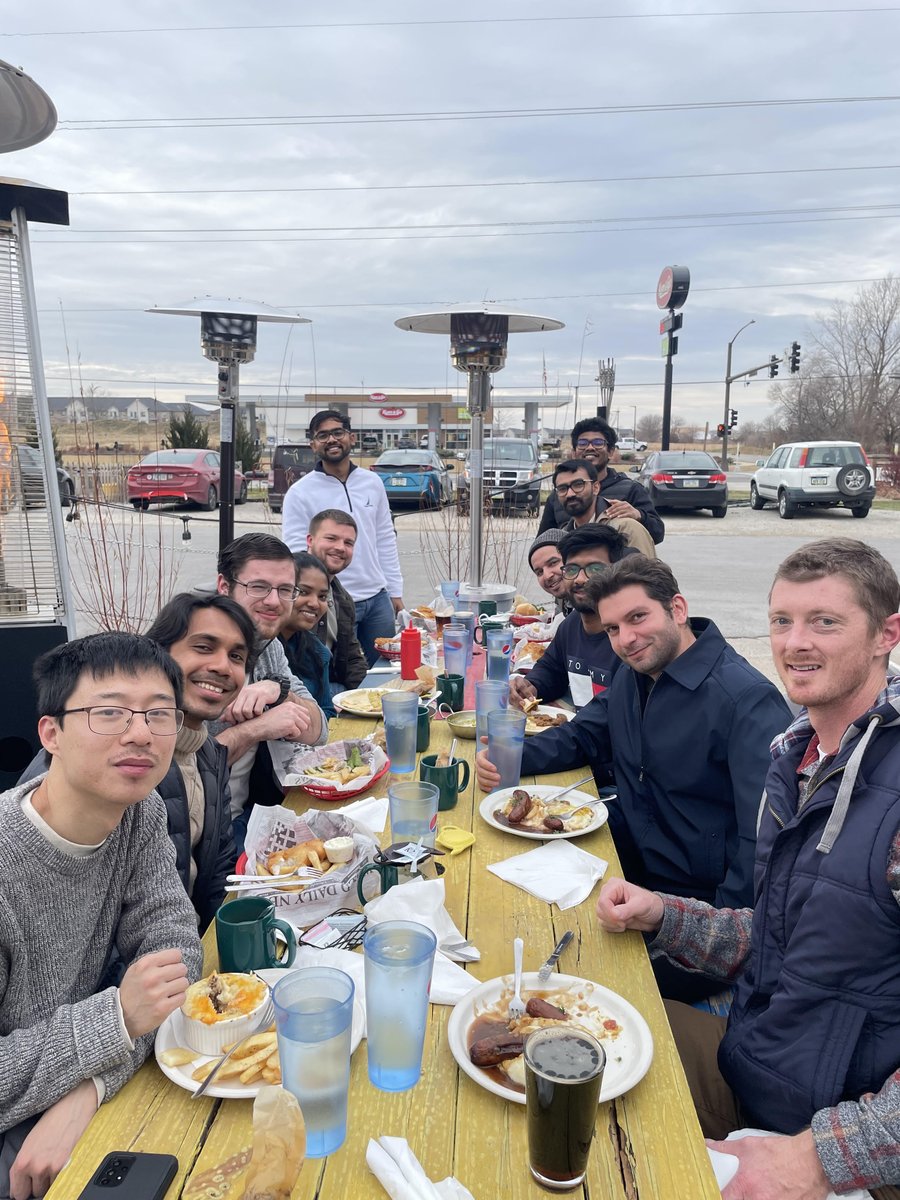 Capping off a fantastic year with the group. And get this – this snapshot was taken right in the thick of winter, in the middle of December... in Iowa, no less! :D #grateful #globalwarming #ISU