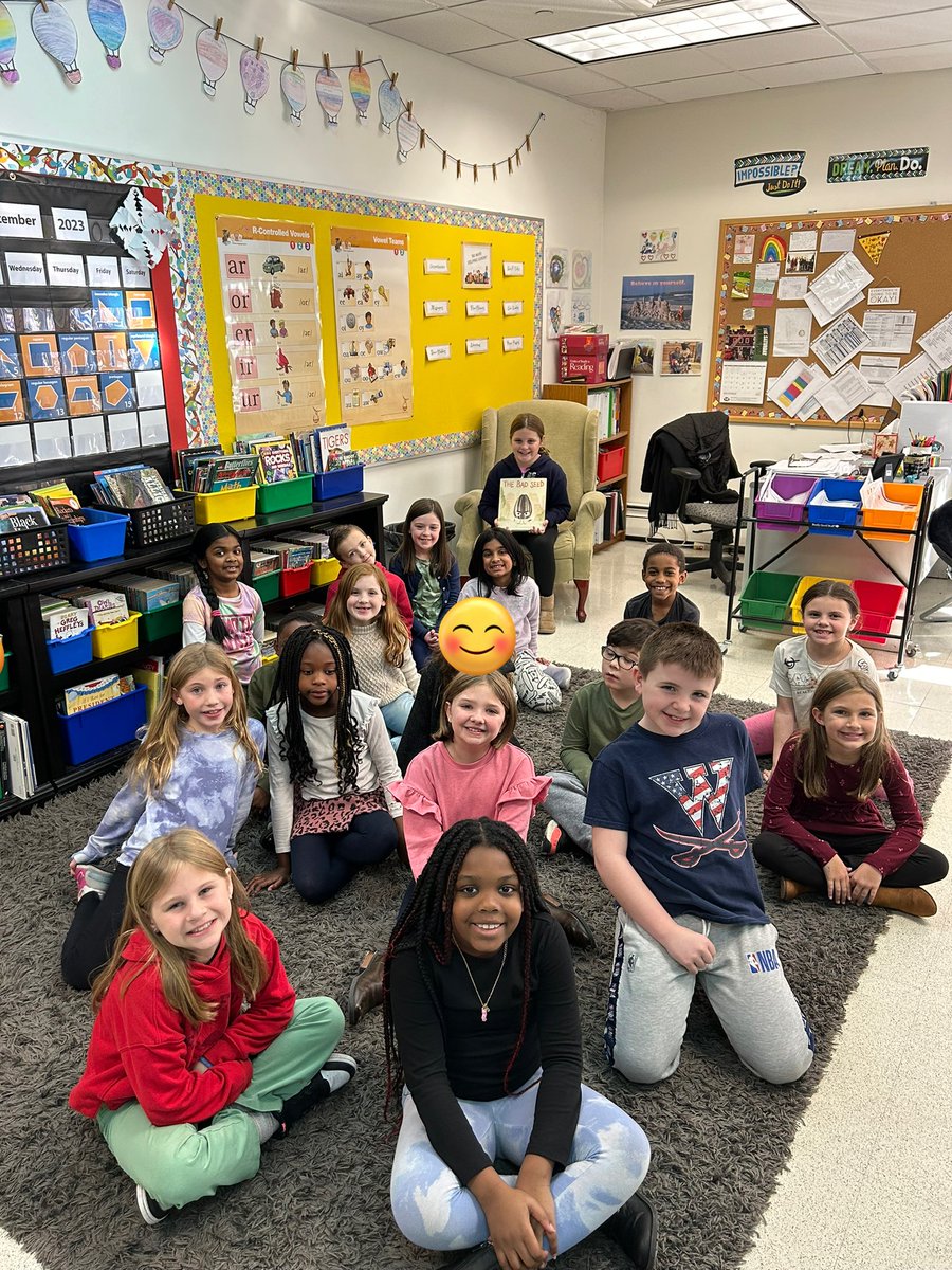 elmstmorsels's tweet image. Special guest reader today from Mrs. Fisher’s class.  Thanks for coming Claire!  You did an AMAZING job reading to the second graders!