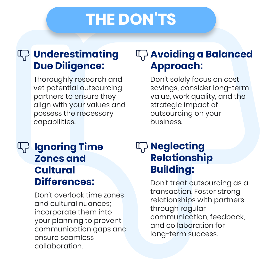 Seidor_Analytic's tweet photo. 🚀 Outsourcing Dos and Don'ts

When it comes to outsourcing, it's important to navigate the intricacies that companies could encounter. 

Should you require additional guidance or seek a reliable IT outsourcing partner, feel free to reach out to us 👇

https://t.co/UIGaKWufp1 https://t.co/lyfpS1KxpK
