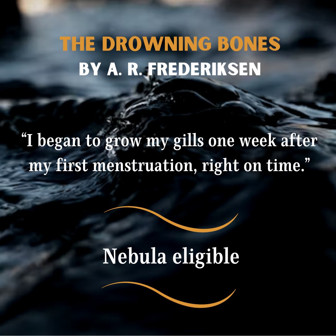 I'm still saying this to convince myself it's true, so: Nebula Nominations are open… … and one of my stories is on the reading list! THE DROWNING BONES is my generationally layered mother-to-daughter 'love' letter, as seen via the Scandinavian water spirit myth of the Nøkke.