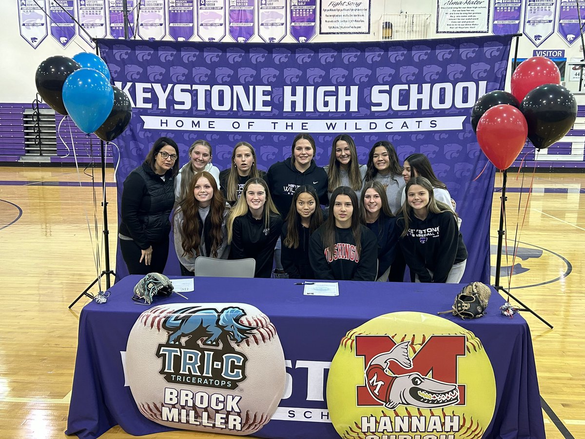 Congratulations, @hannahgurich1 on signing today to continue her athletic career at @MuskingumUnivSB !! Such a tremendous talent! We are so proud of you!!
