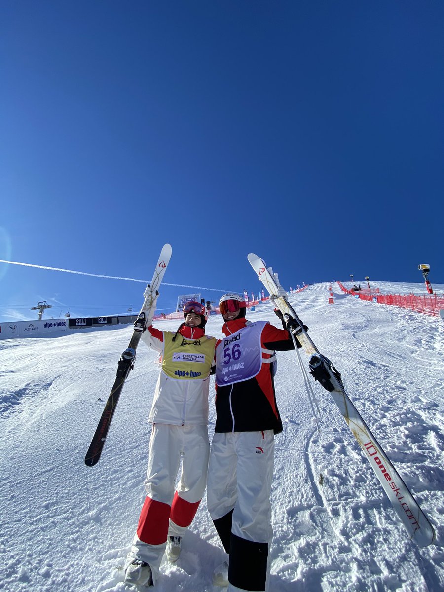 1-2 Canada🥇🥈🇨🇦 à l’Alpes d’Huez! Tour du chapeau🎩🥇🥇🥇 3e victoire consecutive💪🏼