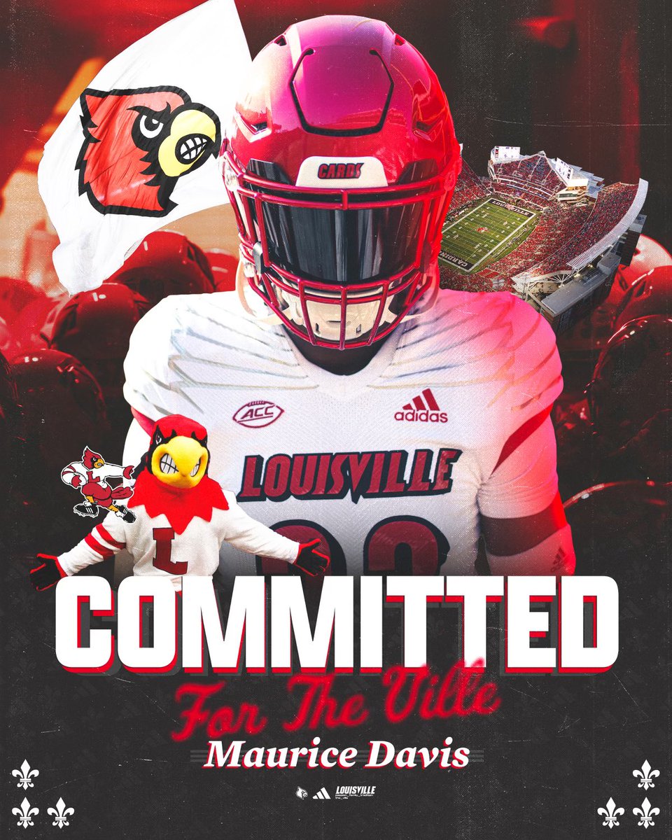Maurice Davis Jr. (@mauricedavis48) on Twitter photo 100% Committed To The University Of Louisville <a href="/CoachMarkHagen/">Mark Hagen</a> <a href="/JontaviusMorris/">ππ¨πππ‘ ππ¨π«π«π’π¬</a> <a href="/Brohm_Brady/">Brady Brohm</a> <a href="/ULFBRecruiting/">Louisville FB Recruiting</a> #GoCards 100% Committed To The University Of Louisville <a href="/CoachMarkHagen/">Mark Hagen</a> <a href="/JontaviusMorris/">ππ¨πππ‘ ππ¨π«π«π’π¬</a> <a href="/Brohm_Brady/">Brady Brohm</a> <a href="/ULFBRecruiting/">Louisville FB Recruiting</a> #GoCards