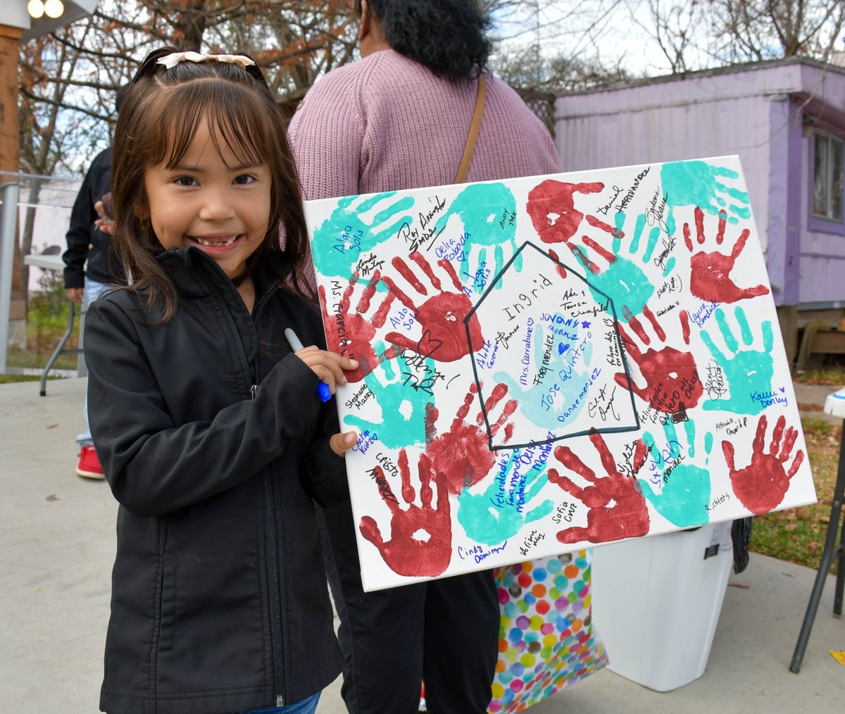 It's official! Today, in partnership with Habitat for Humanity BCS, the dedication ceremony was held for our Bryan ISD Build home. Surrounded by family, friends, teachers and community members, the Quintero-Mendez family received the keys to their brand new home! <a href="/GCarrabineBryan/">Ginger Carrabine</a>