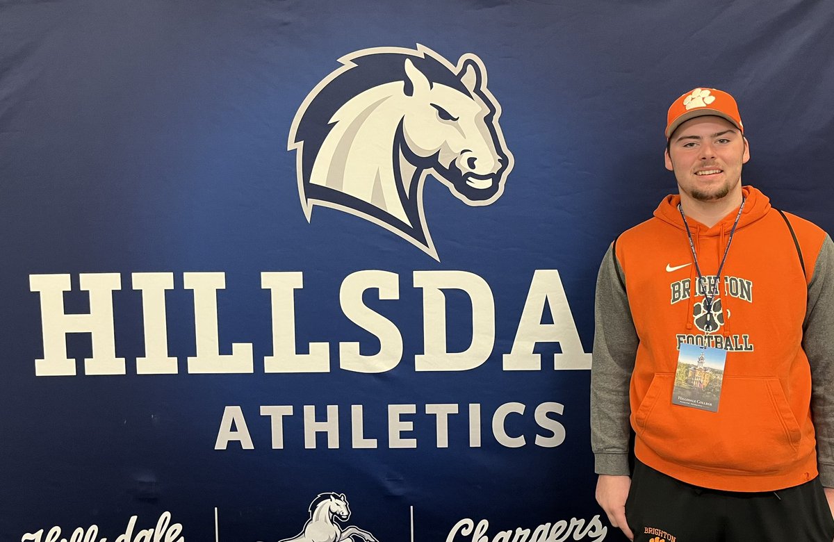 Braeden Chiles 6-1 215 K Hillsdale Football ‘28 (@braedenchiles) on Twitter photo Thank you Coach Lindley for the conversation this afternoon and the formal offer to play for <a href="/Hillsdale_FB/">Hillsdale Football</a>!
I appreciate your time!
<a href="/CoachStokes_HC/">Ryan Stokes</a> <a href="/coach_galvan/">Nick Galvan</a> <a href="/CoachBradOtter/">Brad Otterbein</a> <a href="/CoachSOtterbein/">Steve Otterbein</a>
<a href="/godogs_football/">Brighton Football</a> <a href="/11MadDogs/">Coach Lemons</a> Thank you Coach Lindley for the conversation this afternoon and the formal offer to play for <a href="/Hillsdale_FB/">Hillsdale Football</a>!
I appreciate your time!
<a href="/CoachStokes_HC/">Ryan Stokes</a> <a href="/coach_galvan/">Nick Galvan</a> <a href="/CoachBradOtter/">Brad Otterbein</a> <a href="/CoachSOtterbein/">Steve Otterbein</a>
<a href="/godogs_football/">Brighton Football</a> <a href="/11MadDogs/">Coach Lemons</a>
