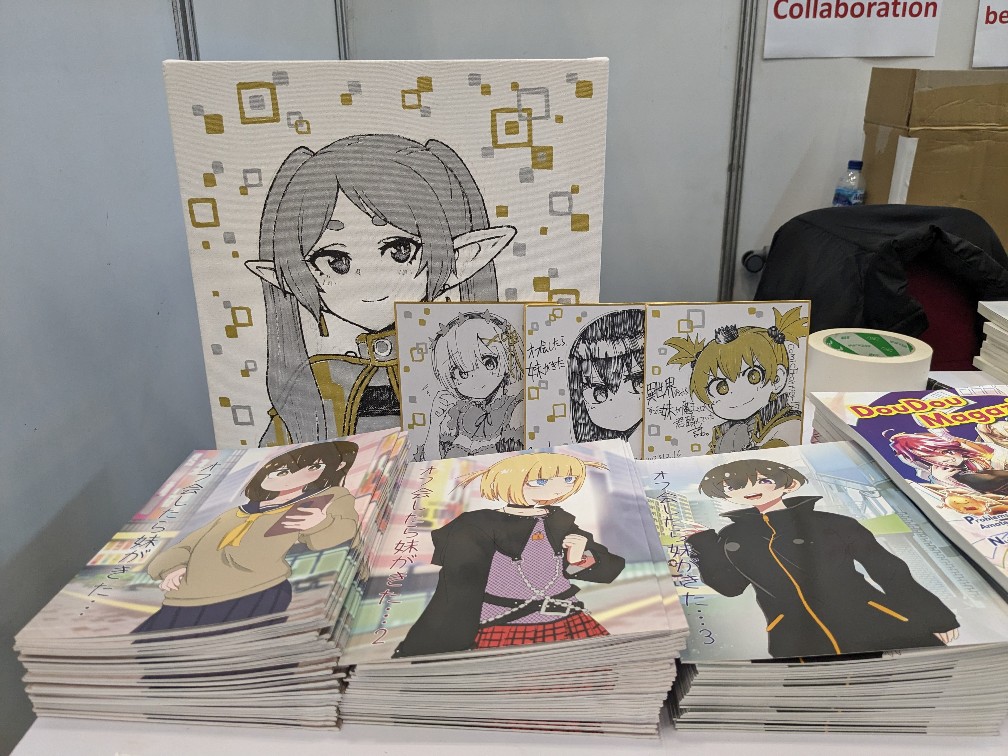 dorori_k's tweet image. 友人に連れられてインドネシアのComic Frontier 17に遊びに来ております！！😆
万が一ですが、今日明日でジャカルタにいる方ぜひ遊びにいらしてください✨

久々に二次創作もしました😍😍😍
フリーレン描くのたのしかった🎉
#Comifuro17