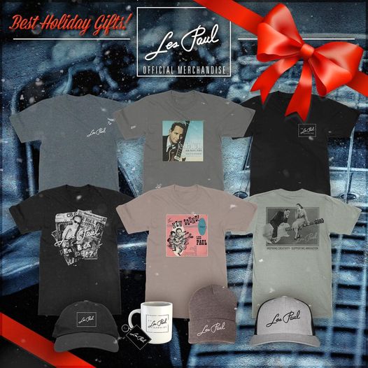 Check out our new Les Paul merchandise!  Great gifts for all music lovers.  lespaul.indiemerch.com 

#lespaul #maryford #lespaulandmaryford #holiday #gifts #lespaulmusic #lespaulfoundation #lespaulofficial #WizardofWaukesha #music #musician #inventions #inventors #invent